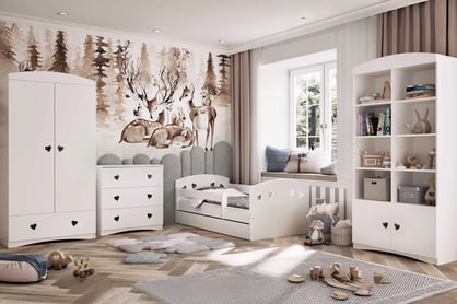 Raft copii Pateri 90 cm - alb Regal Pentru copii Pateri 90 cm - bialy