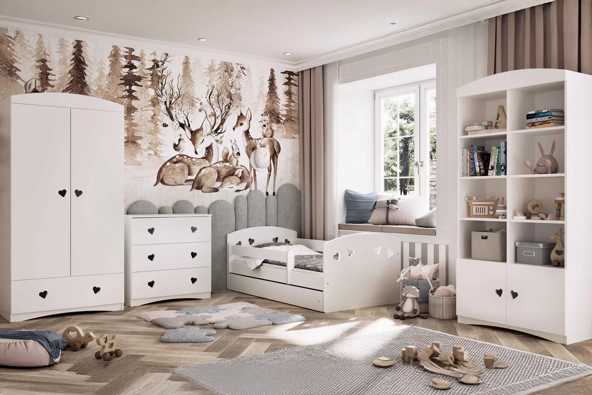 Raft copii Pateri 90 cm - alb Regal Pentru copii Pateri 90 cm - bialy