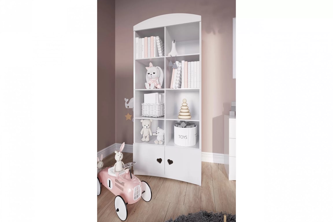 Raft copii Pateri 90 cm - alb Regal Pentru copii Pateri 90 cm - bialy
