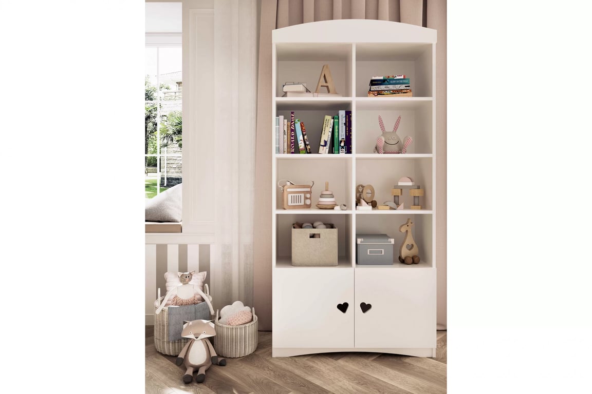 Raft copii Pateri 90 cm - alb Regal Pentru copii Pateri 90 cm - bialy