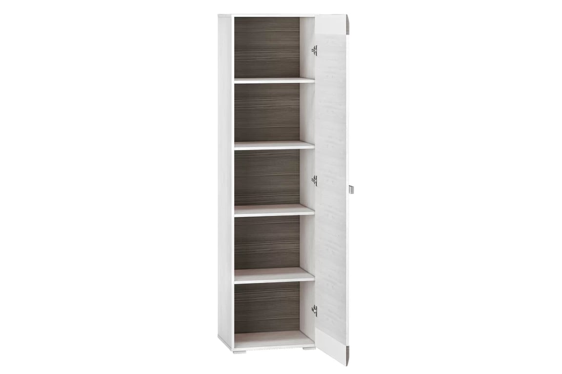 Dulap Tonemo 03, 55 cm - pin de zăpadă / new grey Regal ușă simplă Blanco 03 - 55 cm - pin sniezna / new grey