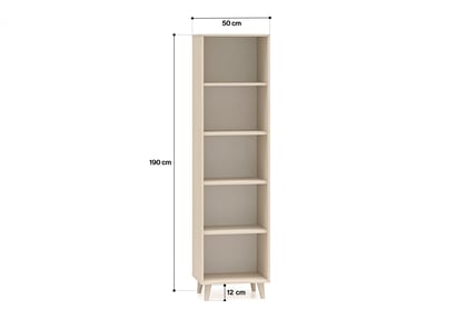 Marla könyvespolc 50 cm - sivatagi homok Regal Marla 50 cm - piasek pustyni