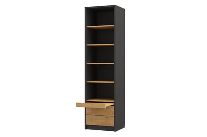 Raft în formă semifinisată Genius 60 cm - negru / stejar lancelot Regal PS do polkotapczanow Genius 60 cm - negru / stejar lancelot