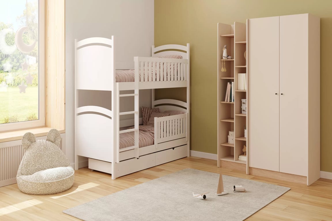 Bibliotecă Wodi 55 cm - bej nisipiu / dąb olejat Regal Wodi 55 cm - bez piaskowy / stejar olejowany