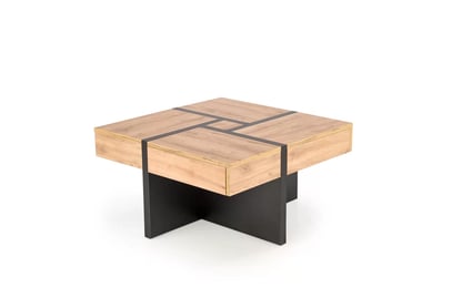 Măsuță cafea SEVILLA S - stejar craft / picioare negre