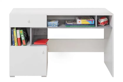 Birou Sigma SI10 - alb lux / beton