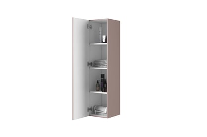 Raft de baie suspendat Nicole 140 cm - MDF roz antichizat rafturi wiszacy Nicole 140 cm z ryflowanym frontem - antic roz