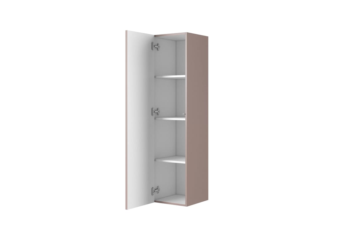 Raft de baie suspendat Nicole 140 cm - MDF roz antichizat rafturi wiszacy Nicole 140 cm z ryflowanym frontem - antic roz