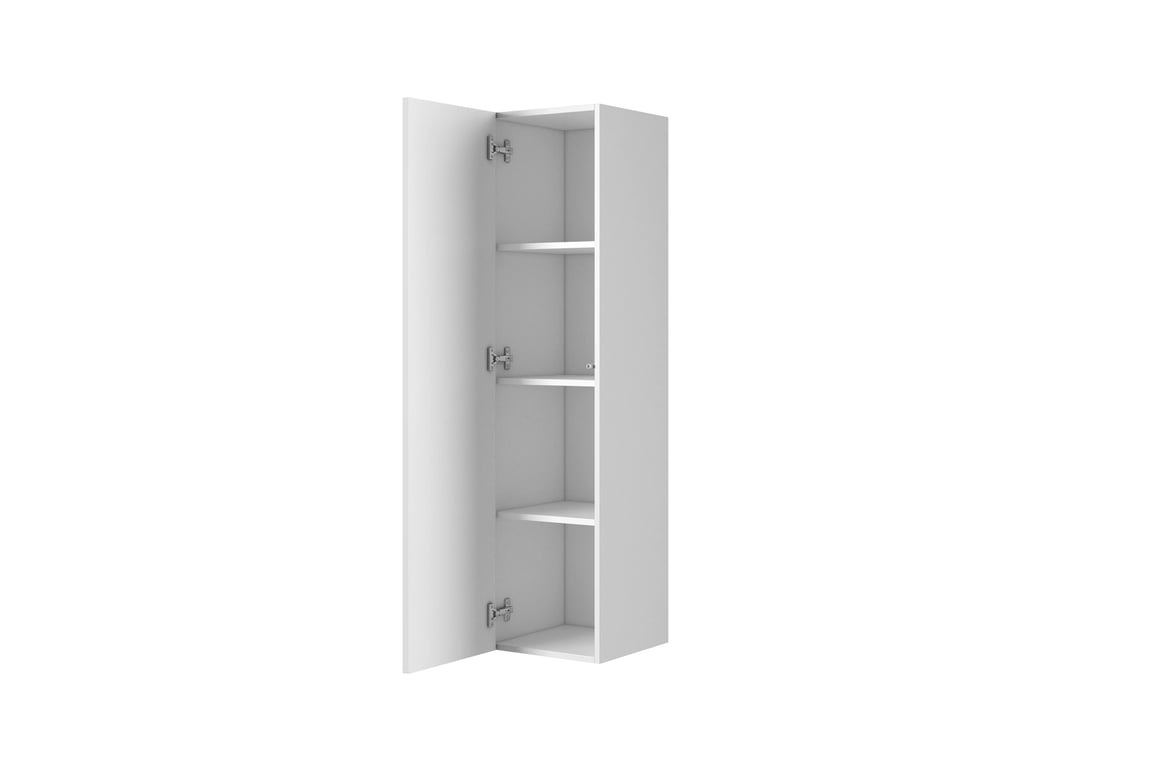 Raft suspendat pentru baie Nicole 140 cm - alb mat rafturi wiszacy Nicole 140 cm z ryflowanym frontem - alb mat