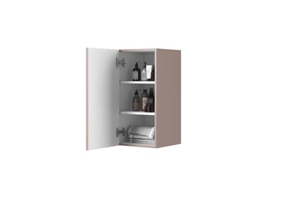 Nicole 70 cm fürdőszoba faliszekrény - antik rózsaszín MDF állvány wiszacy Nicole 70 cm z ryflowanym frontem - antik rozsaszín