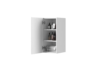 Raft suspendat pentru baie Nicole 70 cm - alb mat rafturi wiszacy Nicole 70 cm z ryflowanym frontem - alb mat