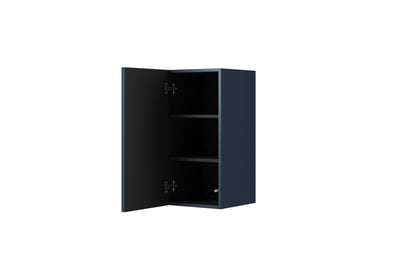 Nicole 70 cm fürdőszoba faliszekrény - sötétkék MDF állvány wiszacy Nicole 70 cm z ryflowanym frontem - Sötétkék