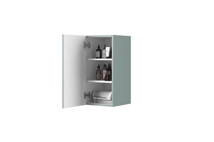 Nicole 70 cm fürdőszoba faliszekrény - zsálya MDF állvány wiszacy Nicole 70 cm z ryflowanym frontem - szalwia