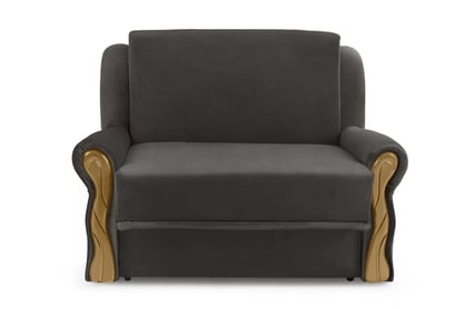 Canapea extensibilă Americanka cu spațiu de depozitare Gosia 83 - catifea maro ușor de curățat Zetta 294 / rustic deschis Canapea rozkladana Amerykanka cu spațiu de depozitare Gosia 83 - maro welwet latwoczyszczacy Zetta 294 / clar rustikal 