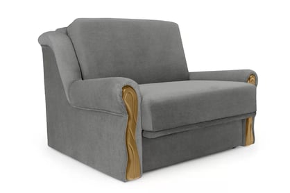 Canapea extensibilă Americanka cu spațiu de depozitare Gosia 83 - țesătură gri Gemma 85 / rustic deschis