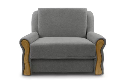 Canapea extensibilă Americanka cu spațiu de depozitare Gosia 83 - țesătură gri Gemma 85 / rustic deschis Canapea rozkladana Amerykanka cu spațiu de depozitare Gosia 83 - gri împletitură Gemma 85 / clar rustikal 