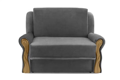 Canapea extensibilă Americanka cu spațiu de depozitare Gosia 83 - catifea gri ușor de curățat Zetta 304 / rustic deschis Canapea rozkladana Amerykanka cu spațiu de depozitare Gosia 83 - gri welwet latwoczyszczacy Zetta 304 / clar rustikal 
