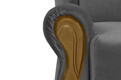 Canapea extensibilă Americanka cu spațiu de depozitare Gosia 83 - catifea gri ușor de curățat Zetta 304 / rustic deschis Canapea rozkladana Amerykanka cu spațiu de depozitare Gosia 83 - gri welwet latwoczyszczacy Zetta 304 / clar rustikal 