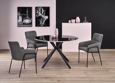 Jedálenský stôl Avelar 120 cm - čierna Stôl avelar - Čierny