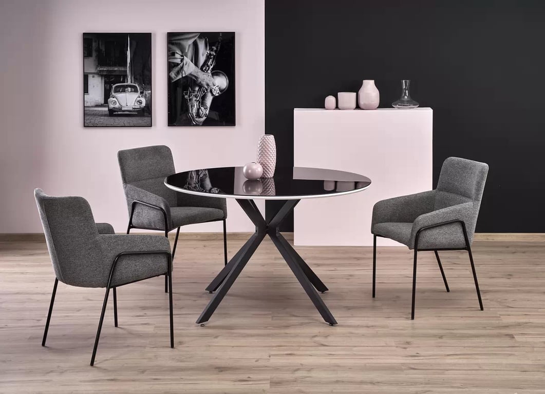 Jedálenský stôl Avelar 120 cm - čierna Stôl avelar - Čierny