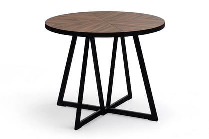 Masă extensibilă Cedrus Rozeta 95/150 cm stil loft - stejar estana / negru