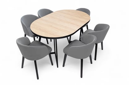 Masă extensibilă Cedrus Linear 105/160 cm stil loft Stol Cedrus Linear 105/160 cm mansardă rozkladany