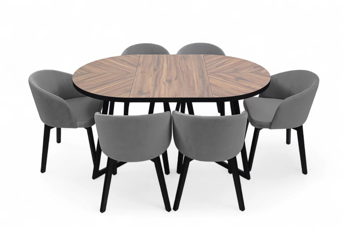 Masă extensibilă Cedrus Rozeta 95/150 cm stil loft Stol Cedrus Rozeta 95/150 cm mansardă rozkladany