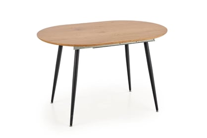 Masă de sufragerie Colorado 120-160 cm - stejar galben/ negru