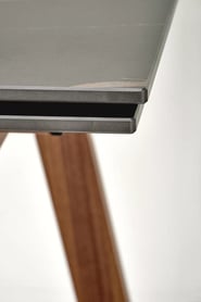 LOZANO asztal - fekete márvány / diófa stůl jadalniany 140-200x82 lozano - Fekete mramor / Ořech