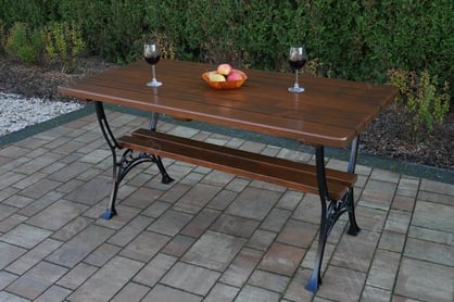 Záhradný stôl Kráľ 150x78 cm - Vlašský orech stôl záhradný