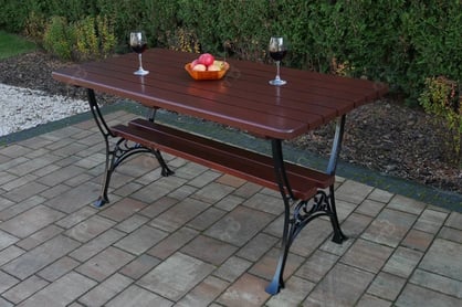 Záhradný stôl Kráľ 150x78 cm - višňa stôl do ogrodu Drevené