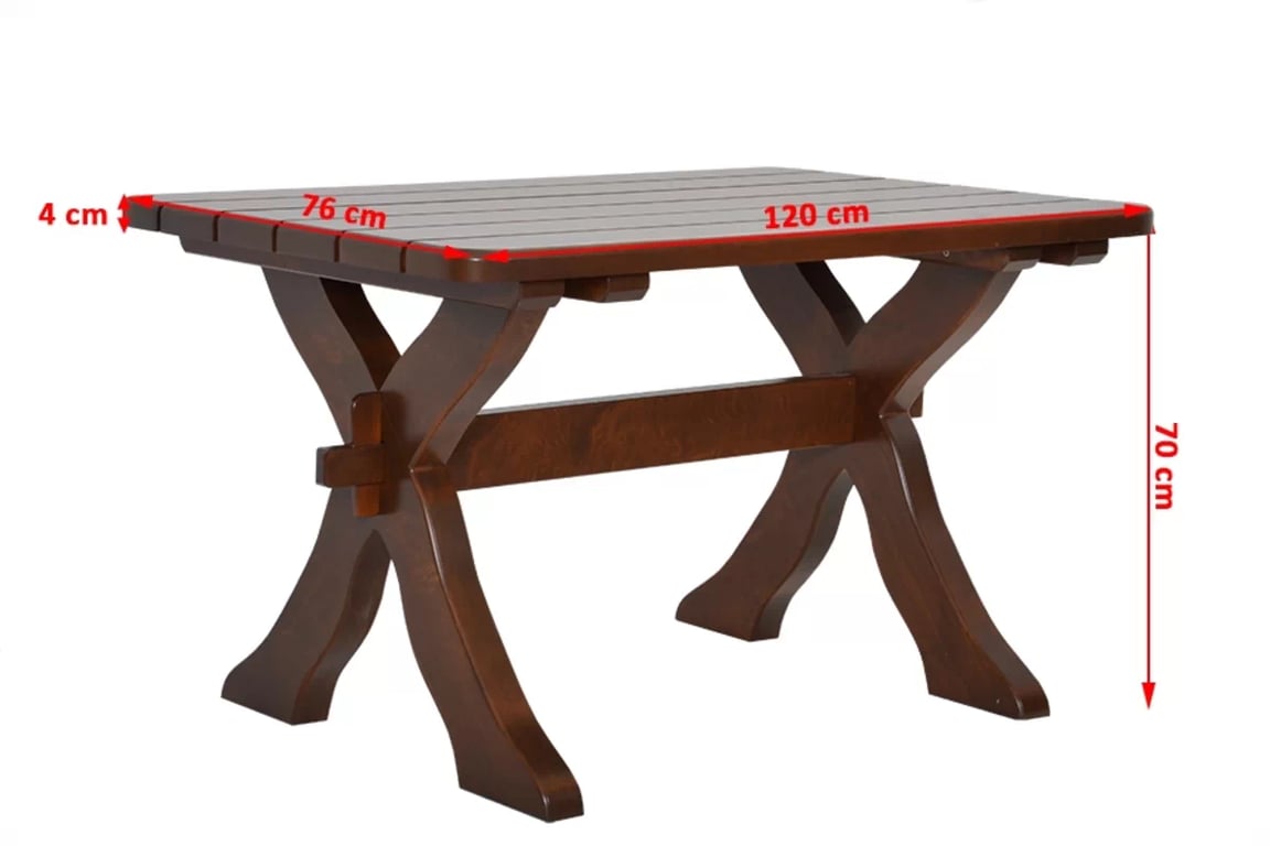 Záhradný stôl Excelent 120x72 cm - cyprus Stôl záhradný Excelent 120x72 cm - cyprys