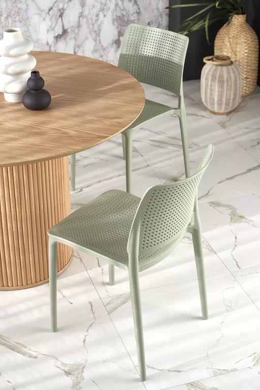 Masă rotundă din lemn Rodlin 120 cm - stejar natural stůl okragly lopez - Dub přírodní