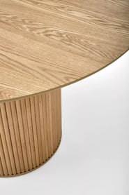 Masă rotundă din lemn Rodlin 120 cm - stejar natural stůl okragly lopez - Dub přírodní