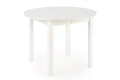Okrúhly rozkladací stôl Gonvi 102-142x102 cm - biely