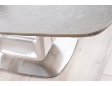 Rozkládací jídelní stůl Armani 160-220x90 cm - šedý ceramic Stůl rozkladany armani z ceramicznym blatem 160-220x90 - šedá / mramorový efekt