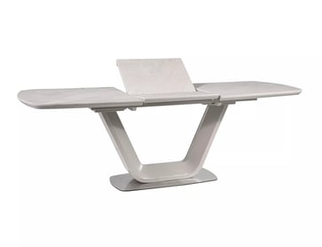 Rozkládací jídelní stůl Armani 160-220x90 cm - šedý ceramic Stůl rozkladany armani z ceramicznym blatem 160-220x90 - šedá / mramorový efekt