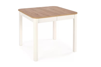 Rozkladací stôl Biatro 90 -130x90 cm - dub artisan / biela