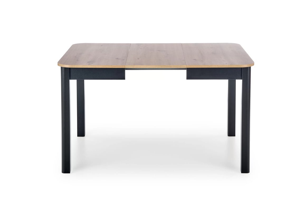 Rozkladací jedálenský stôl Batrio 90-130x90 cm - dub artisan / čierna Stôl rozkladany Biatro 90x90 - Dub artisan / Čierny