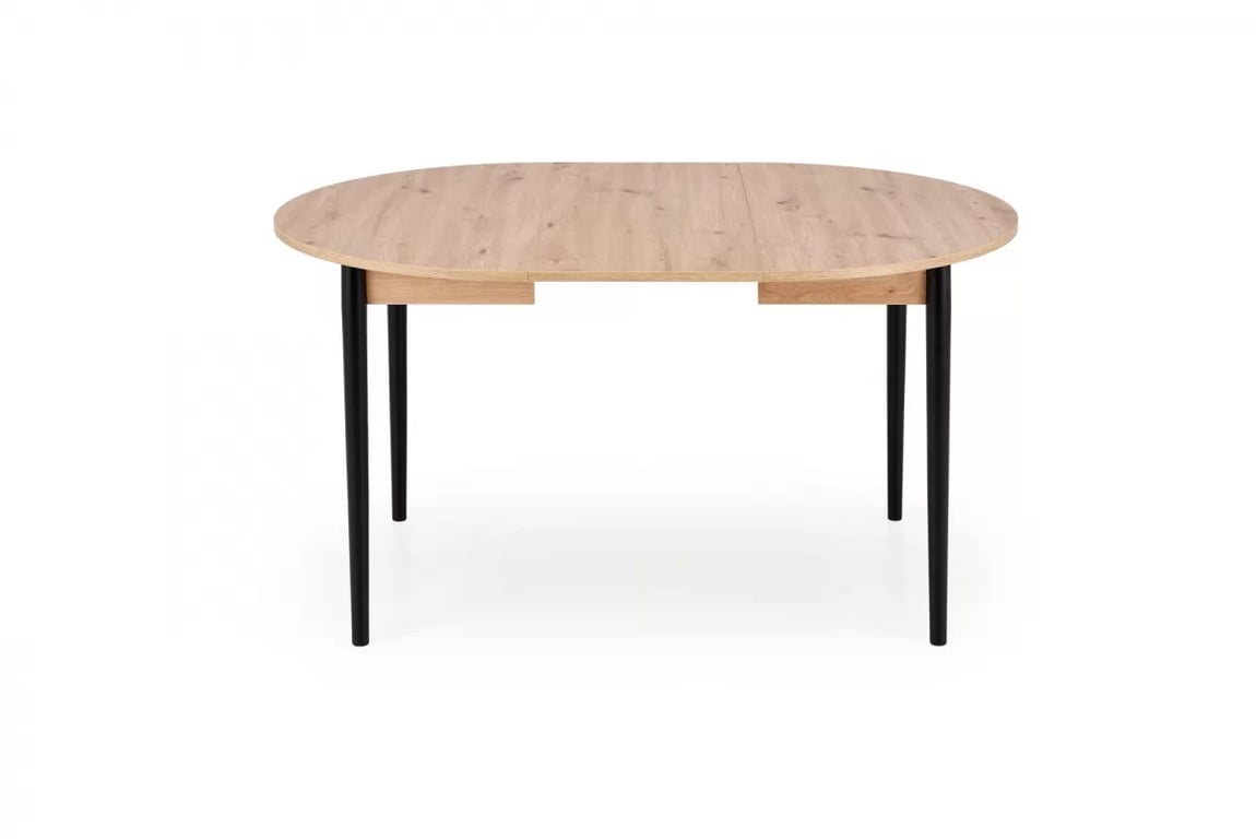 Rozkladací jedálenský stôl Elaris 102-142x102 cm - dub artisan / čierne nožičky Stôl rozkladany Elaris 102-142x102 cm Dub artisan / nožičky čierny