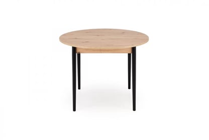 Rozkladací jedálenský stôl Elaris 102-142x102 cm - dub artisan / čierne nožičky Stôl rozkladany Elaris 102-142x102 cm Dub artisan / nožičky čierny