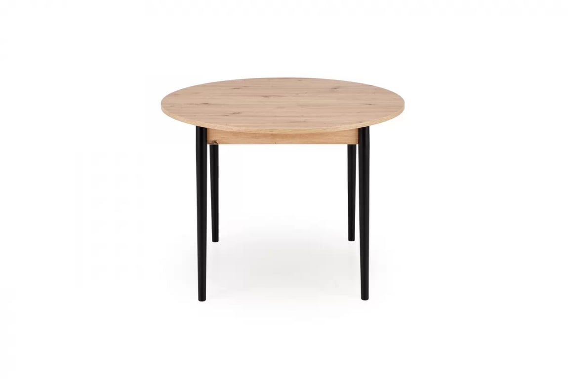 Rozkladací jedálenský stôl Elaris 102-142x102 cm - dub artisan / čierne nožičky Stôl rozkladany Elaris 102-142x102 cm Dub artisan / nožičky čierny
