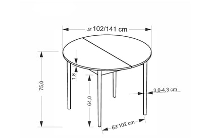 Rozkladací jedálenský stôl Elaris 102-142x102 cm - kašmír / dub prírodný Stôl rozkladany Elaris 102-142x102 cm kašmír / naturany 