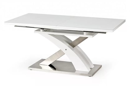 Masă extensibilă Sandor 2 160-220x90 cm - alb