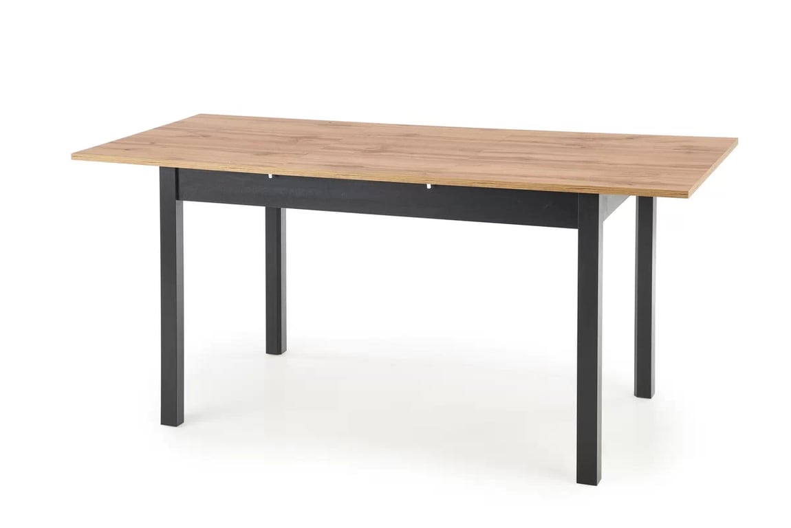 Masă extensibilă Greg 124-168x75 cm - stejar wotan / negru Stůl rozkládací greg - Dub wotan / negru