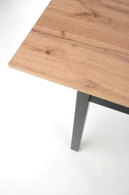 Masă extensibilă Greg 124-168x75 cm - stejar wotan / negru Stůl rozkládací greg - Dub wotan / negru