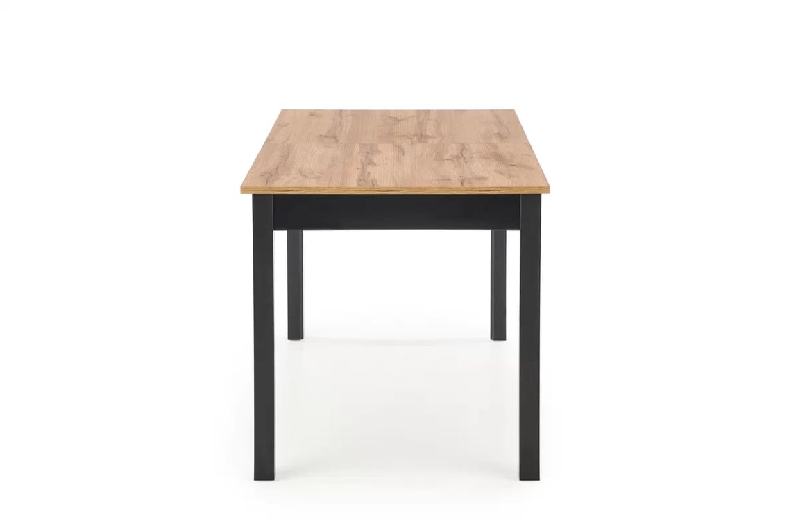 Masă extensibilă Greg 124-168x75 cm - stejar wotan / negru Stůl rozkládací greg - Dub wotan / negru