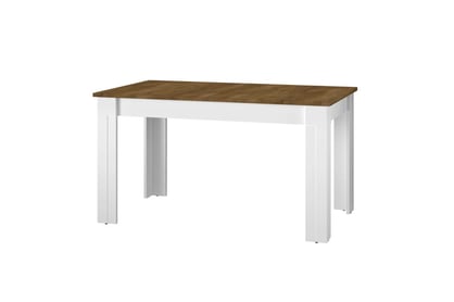 Stôl rozkladany Mirani 15 - 140-180x82 cm - Biely / Dub Lefkas