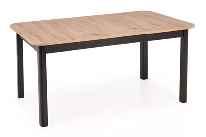 Rozkládací jídelní stůl Florian 160-228x90 cm - dub artisan / černé nohy
