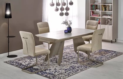 Rozkladací stôl Tavero 180-260x90 cm - travertín / kašmír Stôl rozkladany tavero 180-260 x 90 cm -  Travertín / kašmír 